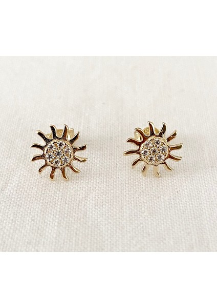 Güneş Altın Küpe