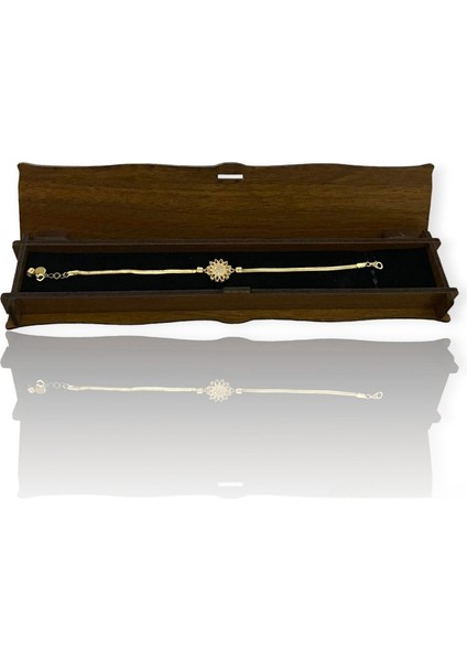 Balık Sırtı Zincirli Güneş Altın bileklik modelleri