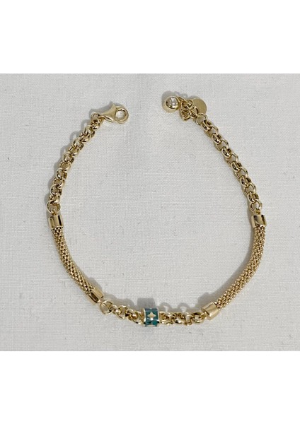 Mineli Klopatra Altın Bileklik