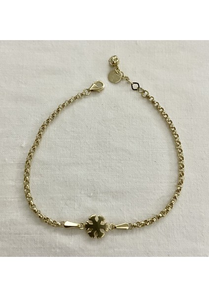 Kar Tanesi Tasarım Altın Bileklik