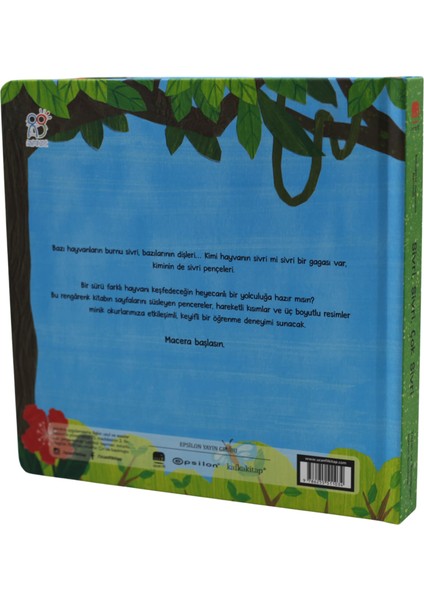 Aç Bak Şaşır! - Bebeğimle Hayvanlar Âleminde Sivri, Sivri, Çok Sivri (Büyük Boy 3 Boyutlu Kitap) modelleri