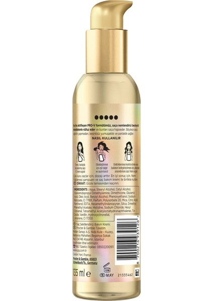 Isıyla Aktifleşen Kesintisiz Nem Takviyesi Saç Kremi 135 ml fırsatları