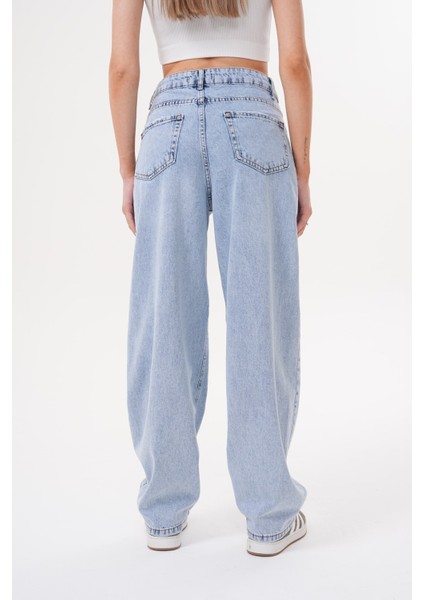 Kadın Baggy Düşük Bel Pantolon