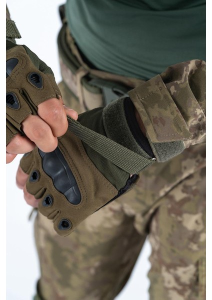 Combat Tactical Outdoor Kesik Parmaksız Eldiven Asker Polis Dağcı Sporcu Bisikletçi Kemik Eldiveni modelleri