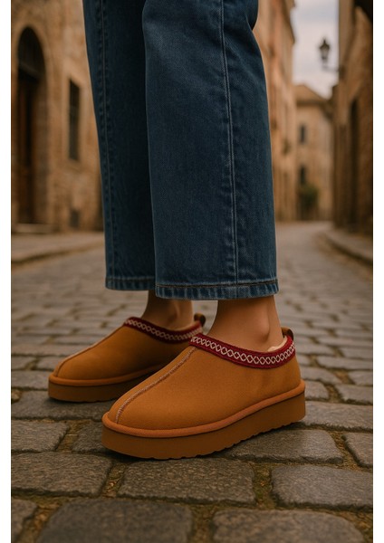 Kalın Tabanlı Içi Kürklü Kadın Sabo Bot fiyatları