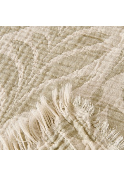 Soft Sardin Tek Kişilik Yatak Örtüsü - Ekru / Haki - 160X220 cm fırsatları