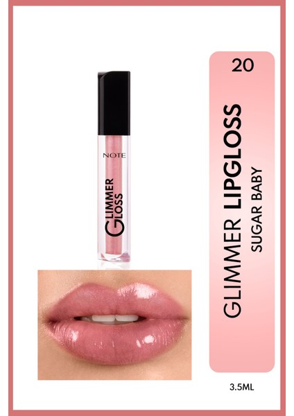 Glimmer Gloss Işıltılı Nemlendirici Dudak Parlatıcısı - 20 Sugar Baby