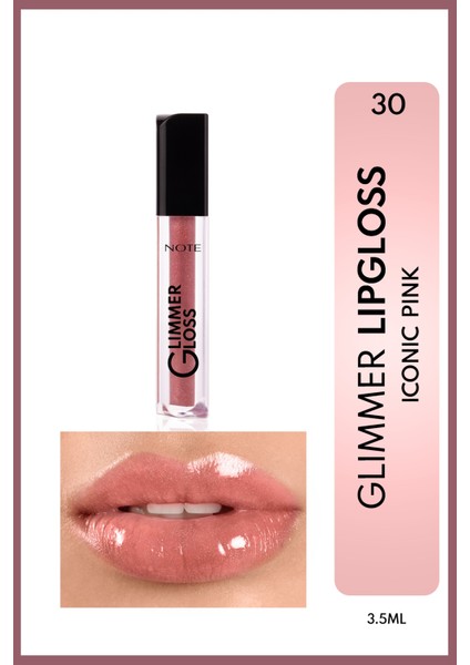 Glimmer Gloss Işıltılı Nemlendirici Dudak Parlatıcısı - 30 Iconic Pink