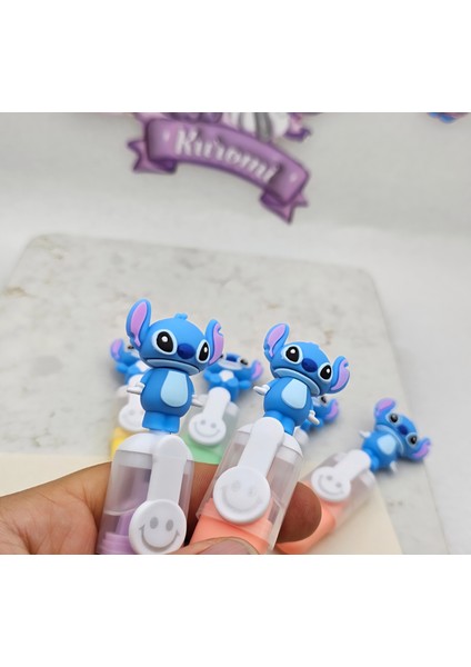 Stitch 6'lı Fosforlu Kalem Stitch Figürlü Rengarenk Kalemler Okul Öncesi Hediyelik Keçeli Fosfor modelleri