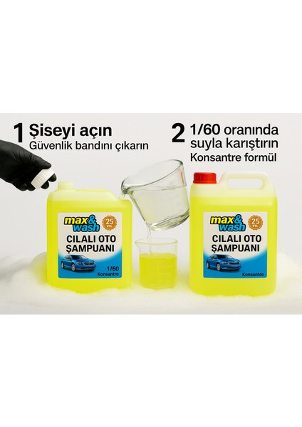 MAX WASH20KG Cilalı Oto Şampuan 1/60KONSANTRE modelleri