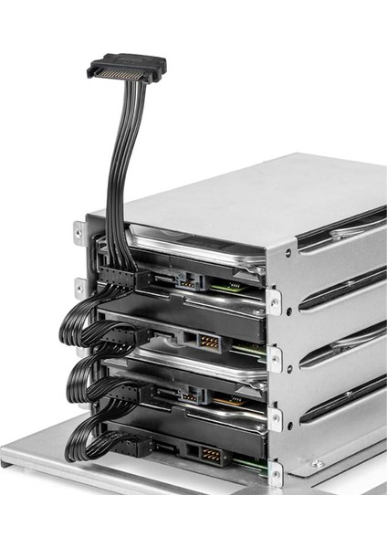 Sata Power Çoklayıcı Splitter 1 Erkek 5 Dişi Sata Power Çoklayıcı Kablo 85CM fiyatları