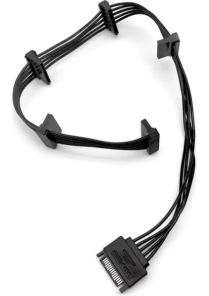 Sata Power Çoklayıcı Splitter 1 Erkek 5 Dişi Sata Power Çoklayıcı Kablo 85CM indirimleri