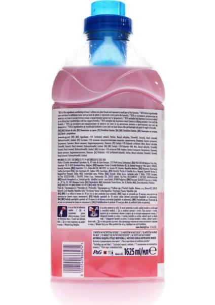 Gül Buketi Çamaşır Yumuşatıcı Bitkisel Bazlı, Boya Içermez 65 Yıkama 1625 ml fiyatları