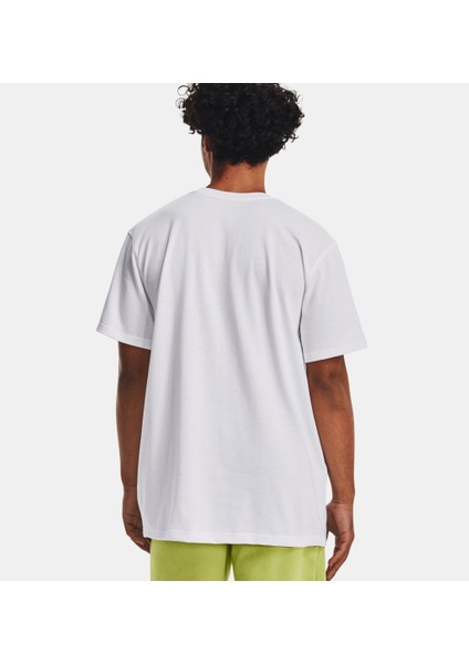 Erkek UA Logo EMB Heavyweight Kısa Kollu 1373997-100