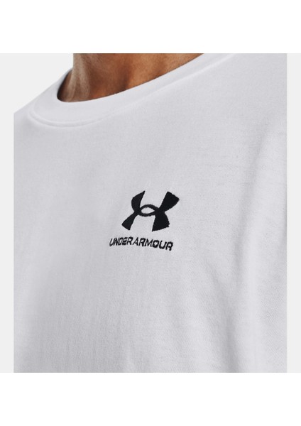 Erkek UA Logo EMB Heavyweight Kısa Kollu 1373997-100