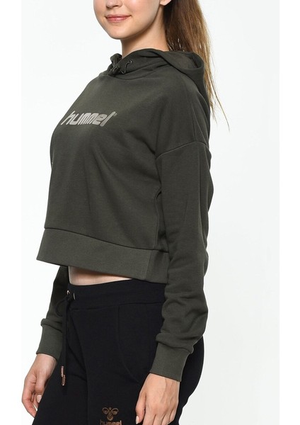 Rayce Kadın Haki Baskılı Kapüşonlu Sweatshirt indirimleri