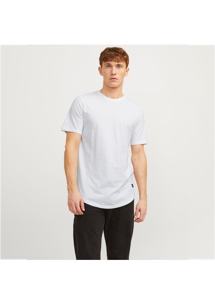 Bisiklet Yaka Rahat Kesim Tişört-Noa