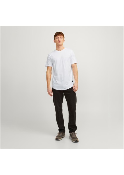 Bisiklet Yaka Rahat Kesim Tişört-Noa