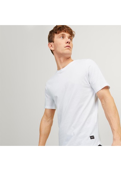 Bisiklet Yaka Rahat Kesim Tişört-Noa