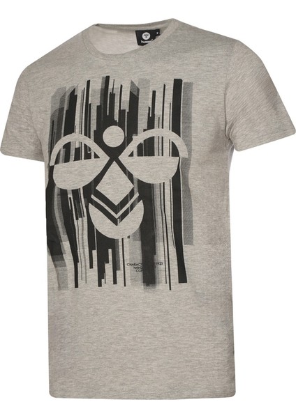 Raiden Erkek Gri Baskılı Bisiklet Yaka Tişört indirimleri