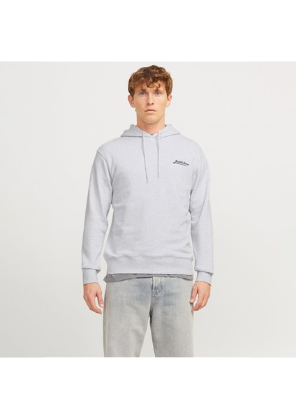 Erkek Gögüs Minimal Logo Baskili Kapüsonlu Sweatshirt - Beau
