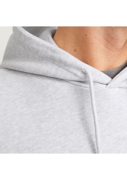 Erkek Gögüs Minimal Logo Baskili Kapüsonlu Sweatshirt - Beau