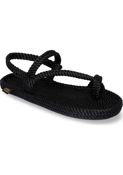 Hawaii Kauçuk Tabanlı Kadın Halat Sandalet Siyah fiyatları
