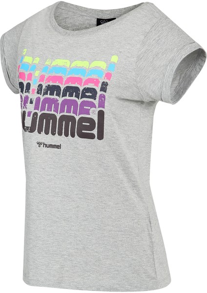 Catty Kadın Gri Baskılı Bisiklet Yaka Tişört fiyatları