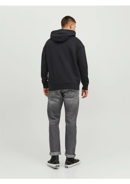 Hood Star Erkek Siyah Kapüşonlu Sweatshirt