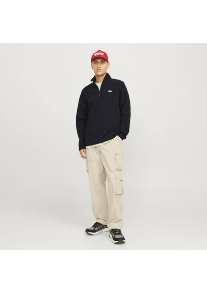Jjecorp Logo Fleece Quarter Zıp SİYAH12258490