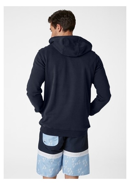 HH Erkek Lacivert Baskılı Kapüşonlu Sweatshirt modelleri