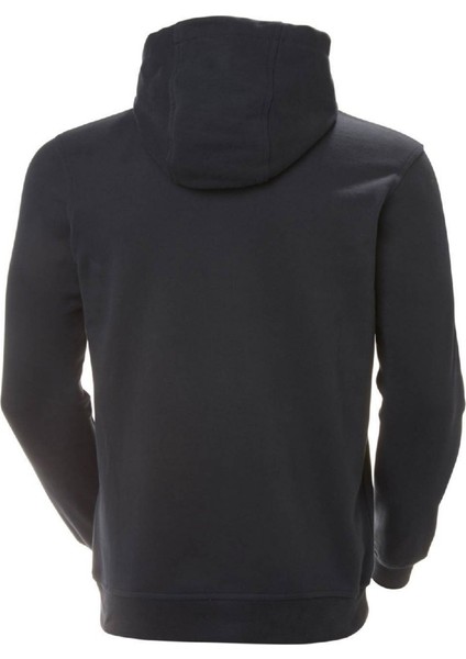 HH Erkek Lacivert Baskılı Kapüşonlu Sweatshirt