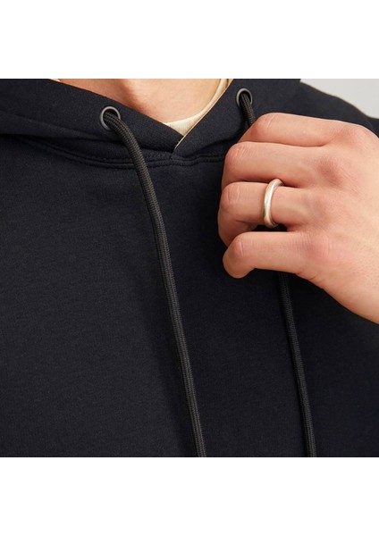 Erkek Sweatshirt Siyah 12256534 Jjelegacy Sweat Hood Noos