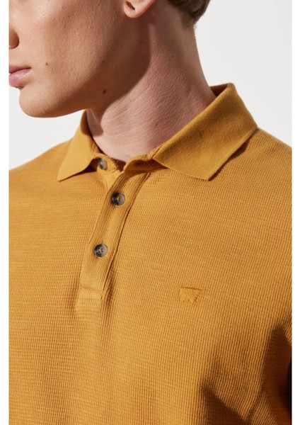 Regular Fit Normal Kesim %100 Pamuk Polo Yaka Haki Tişört