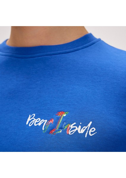 Splashy Crewneck Erkek Sweatshirt