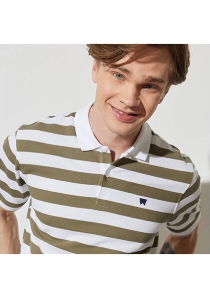 Wrangler Erkek Mavi Polo Tişört