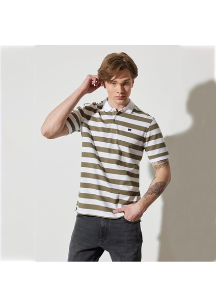 Wrangler Erkek Mavi Polo Tişört