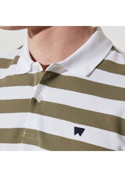 Wrangler Erkek Mavi Polo Tişört