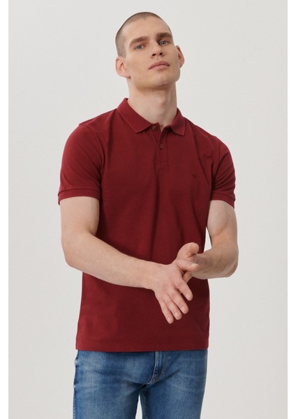 Erkek Bordo Polo Tişört modelleri
