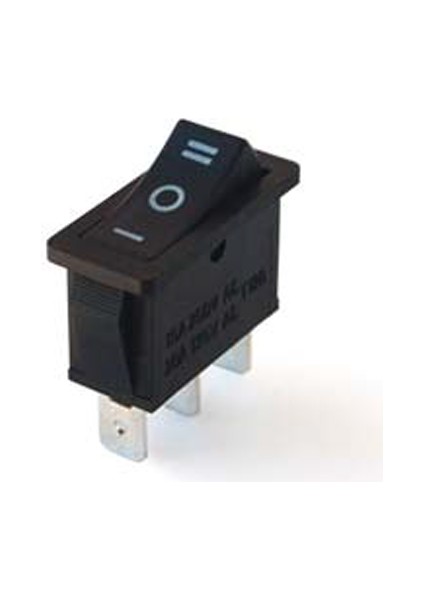 Tekli Dar Işıksız Anahtar On-Off-On 3p