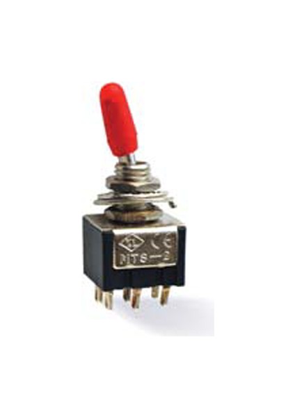 Toggle Swıtch On-Off 6p (MTS-202) (Kırmızı)