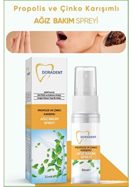 Ağız Kokusu Önleyici Sprey Propolis ve Çinko ile Gün Boyu Ferahlık 30 ml