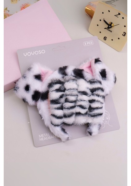 Benekli Serisi Saç Bantı ve Bileklik Seti