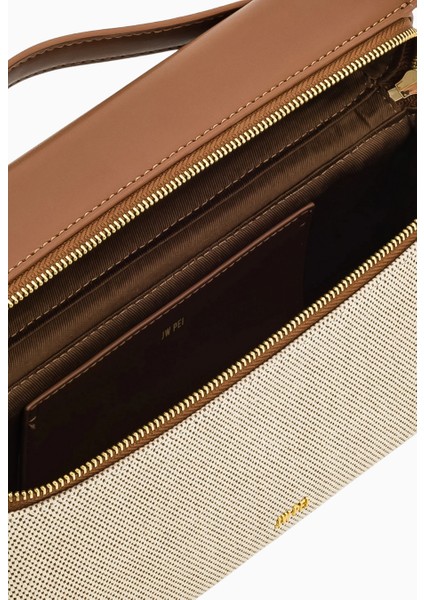 Jw Peı Thea Üst Saplı Kahverengi Kanvas Çanta fırsatları