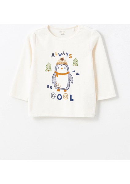 Lcw Baby Bej Bisiklet Yaka Kadife Erkek Bebek Pijama Takımı fiyatları