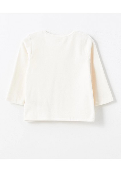 Lcw Baby Bej Bisiklet Yaka Kadife Erkek Bebek Pijama Takımı modelleri