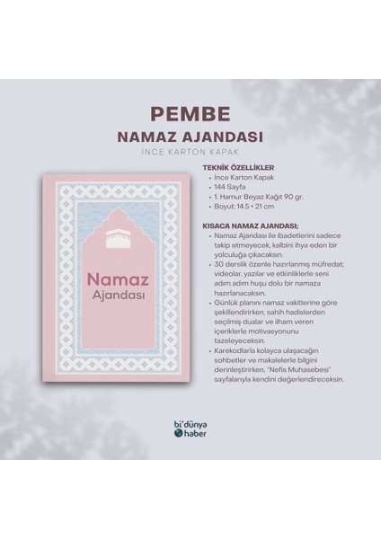 Namaz Ajandası (Pembe) fiyatları