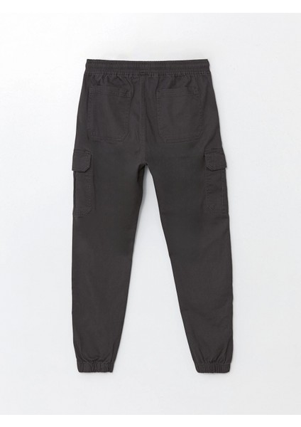 Lcw Casual Antrasit Standart Kalıp Gabardin Erkek Kargo Pantolon