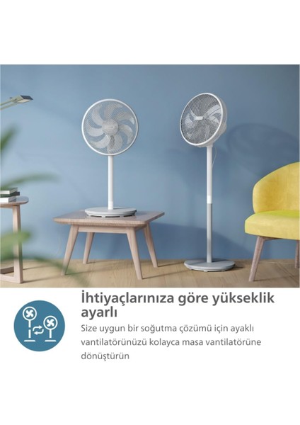 Silentwings Teknolojili Güçlü ve Ultra SESSIZ,2000 Serisi CX2550/00 Vantilatör indirimleri