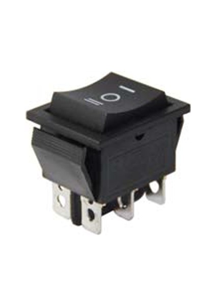 Geniş Işıksız Anahtar On-Off-On 6p